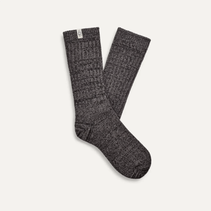 Rib Knit Slouchy Crew Sock