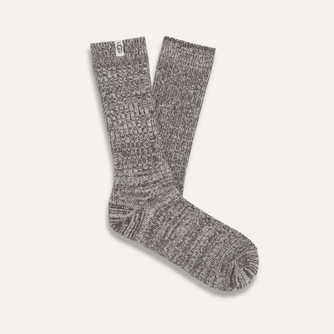 Rib Knit Slouchy Crew Sock