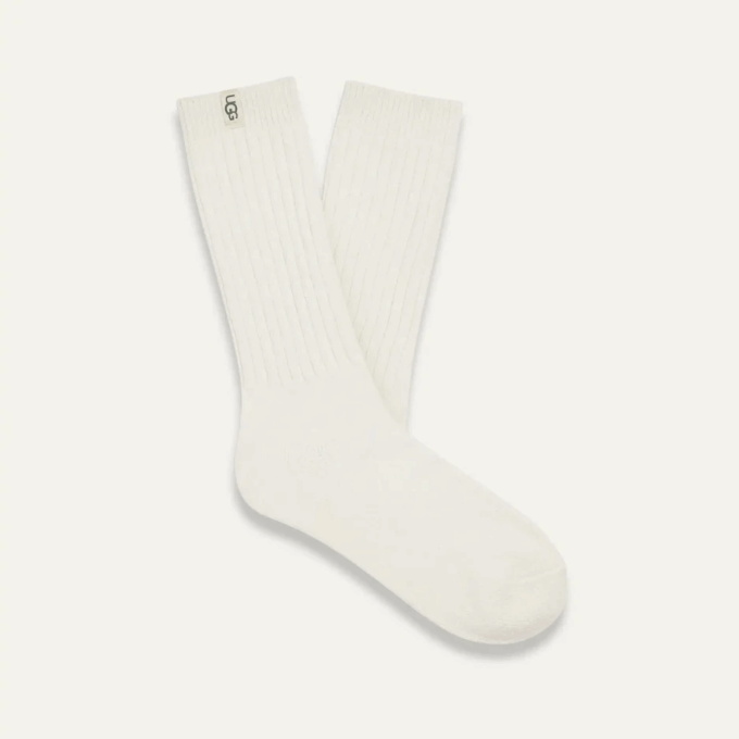 Rib Knit Slouchy Crew Sock