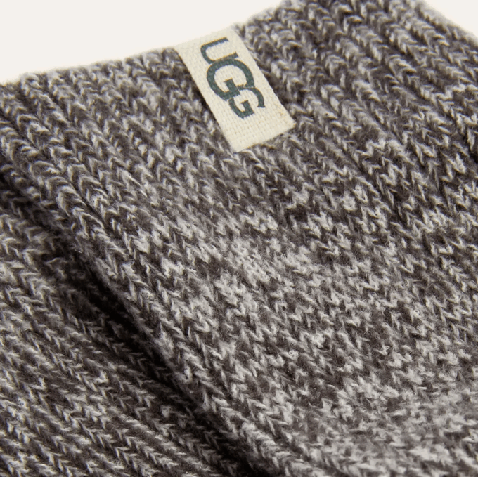 Rib Knit Slouchy Crew Sock