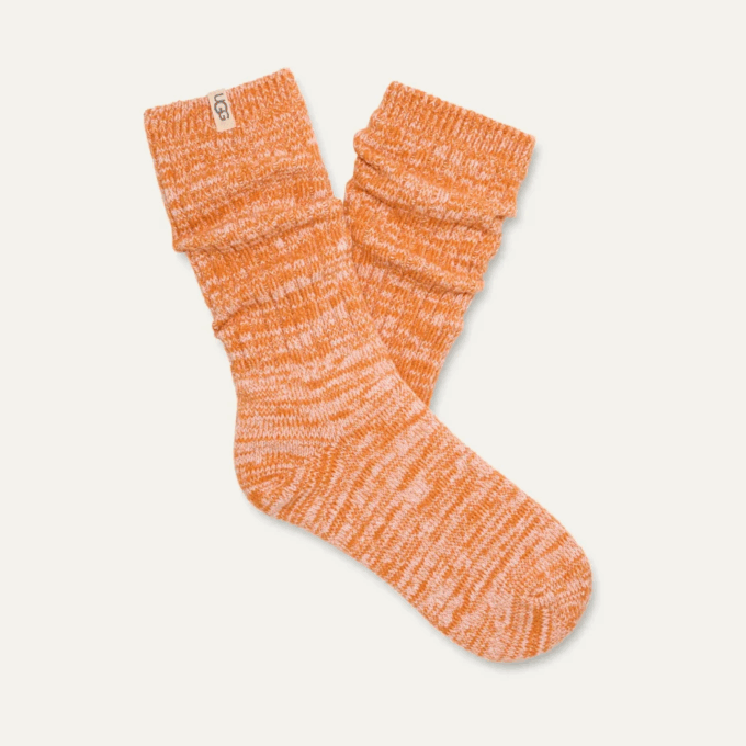 Rib Knit Slouchy Crew Sock