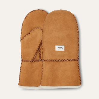 Sheepskin Mitten with Stitch Sheepskin Mitten with Stitch