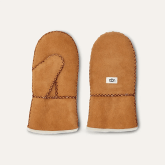 Sheepskin Mitten with Stitch Sheepskin Mitten with Stitch